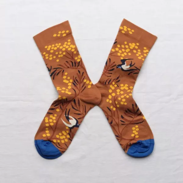 Chaussettes Bonne Maison Mimosas Caramel