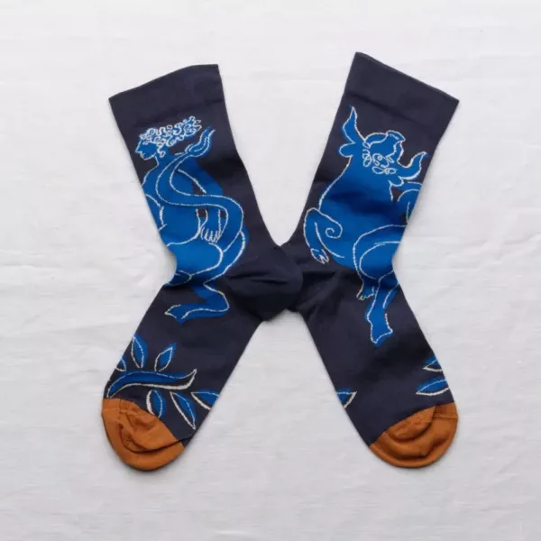 Chaussettes Bonne Maison Taureau Ardoise