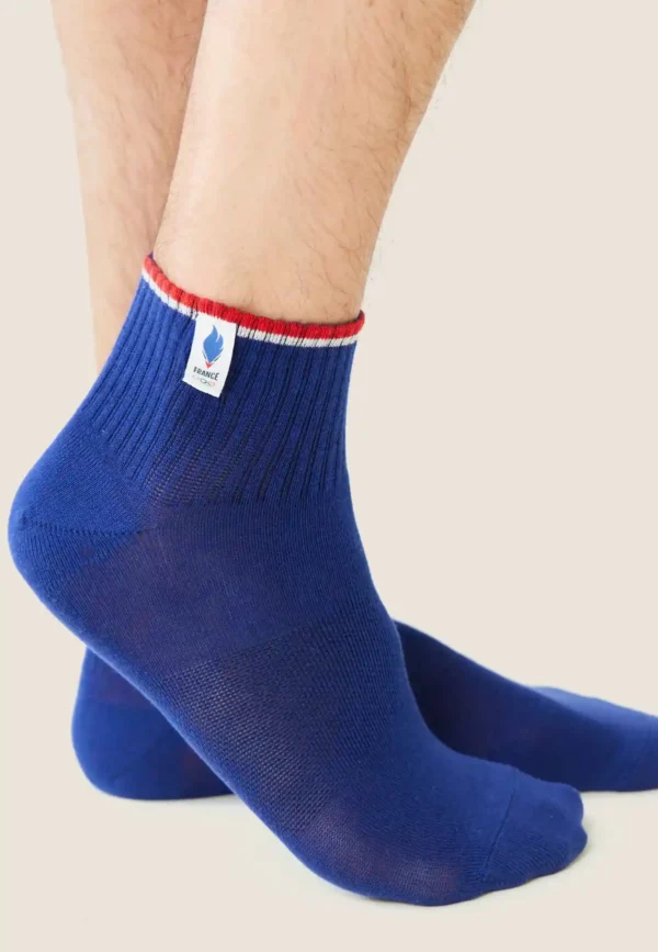 Chaussettes Leon équipe de France bleu