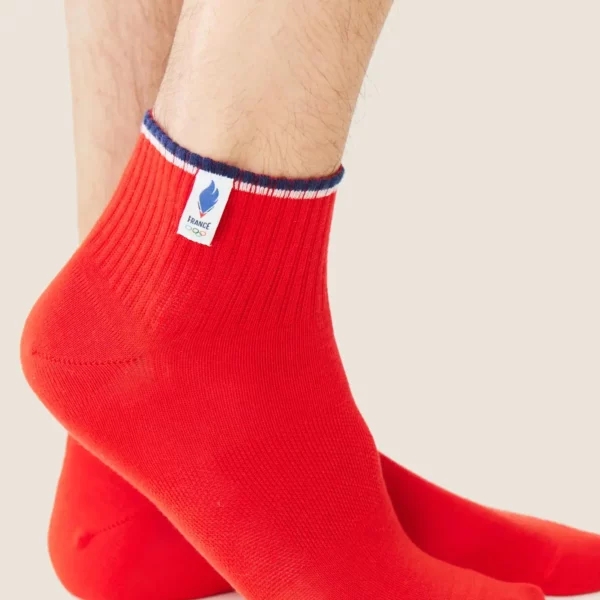 Chaussettes Leon équipe de France rouge