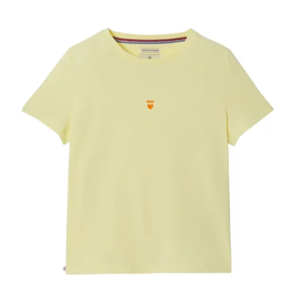 T-shirt La Gentle Factory brodé ♡ jaune