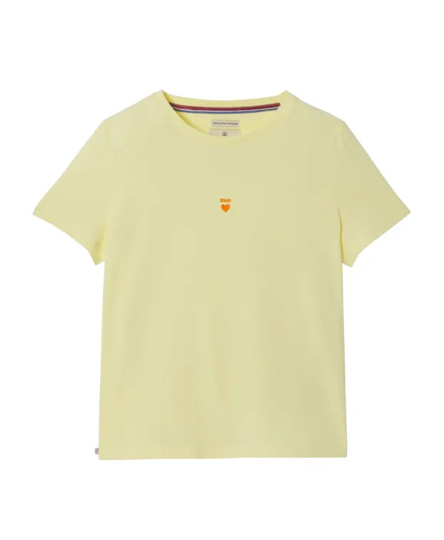 T-shirt La Gentle Factory brodé ♡ jaune