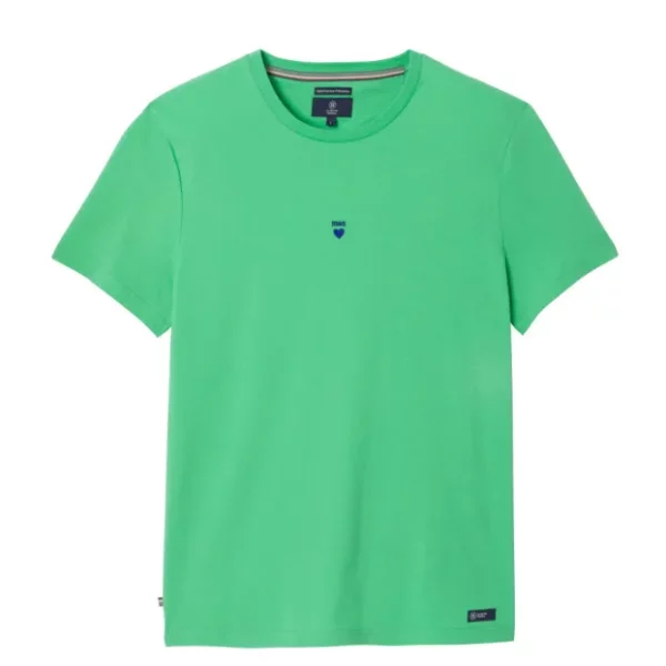 T-shirt La Gentle Factory brodé ♡ vert menthe