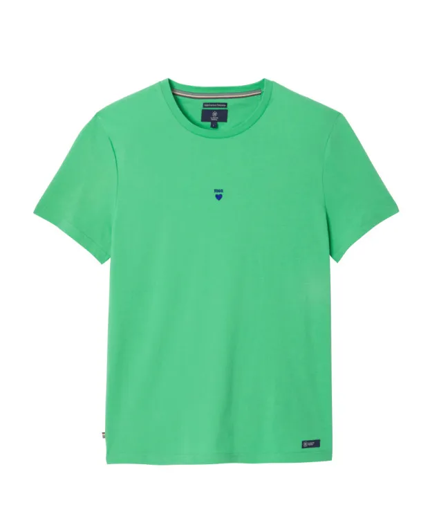 T-shirt La Gentle Factory brodé ♡ vert menthe