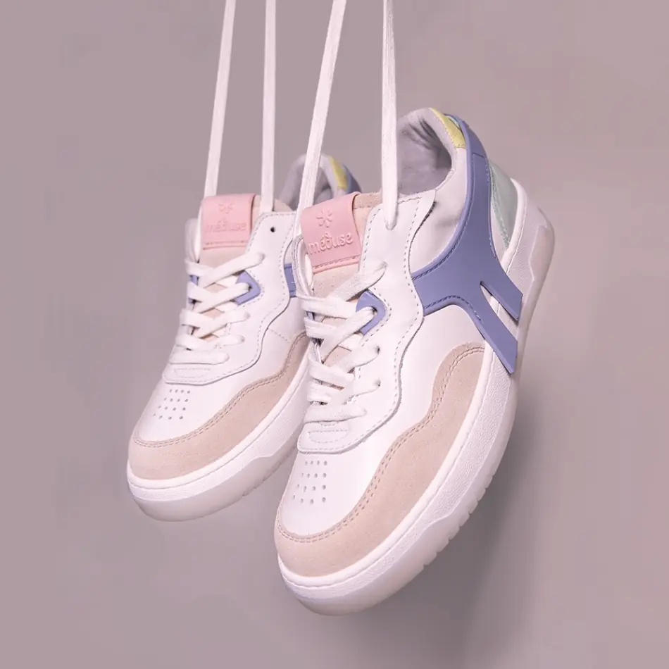 Baskets Sakura blanc/pastel Méduse®