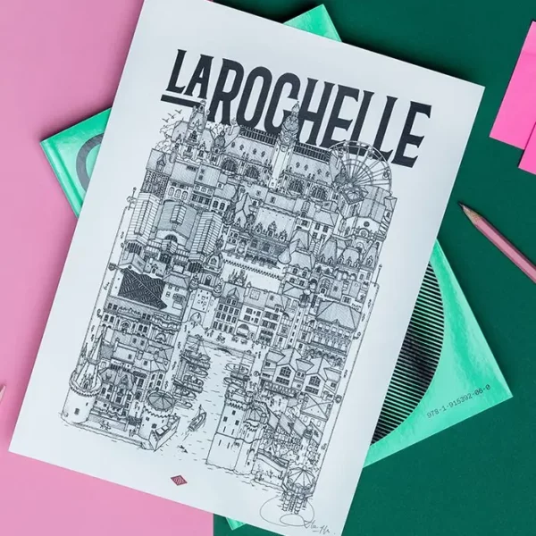 Affiche La Rochelle A4 Docteur Paper