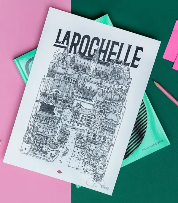 Affiche La Rochelle A4 Docteur Paper