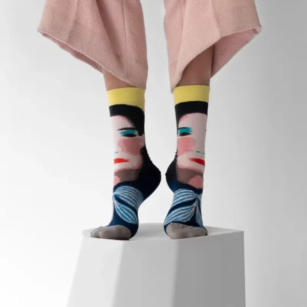 Chaussettes Bonne Maison Visage Canari