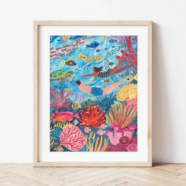 Peinture aux numéros Coral Reef Petit Pinceau