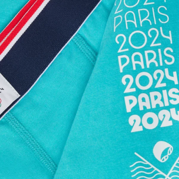 Boxer Marius en coton bio Natation Paris 2024 Le Slip Français