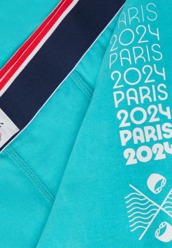 Boxer Marius en coton bio Natation Paris 2024 Le Slip Français