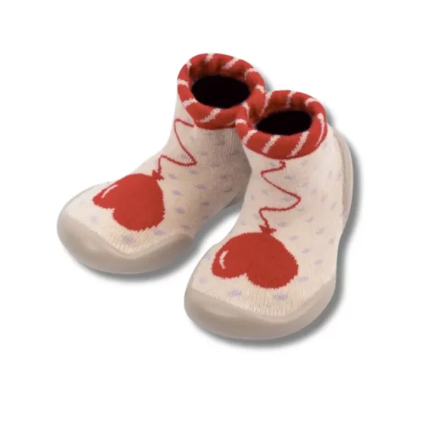 Chaussons antidérapants Collégien Ballon Coeur