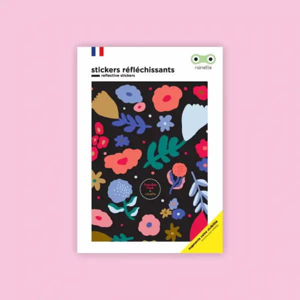 Stickers réfléchissants RAINETTE Fleurs