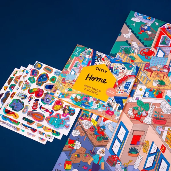 Poster géant & stickers Home OMY